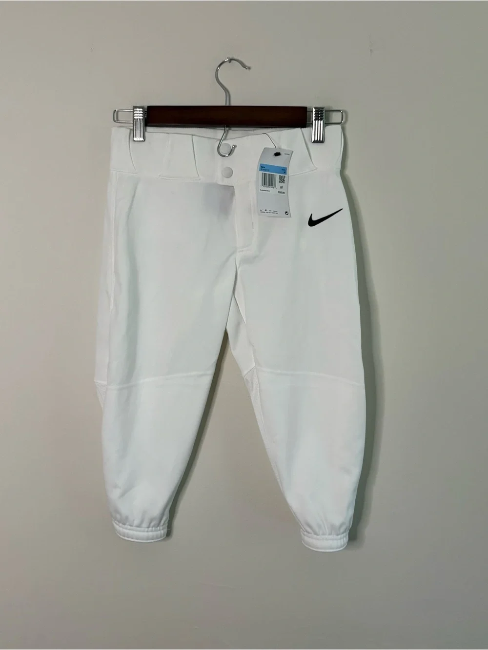 Under Armour Kids Boys Medium White Baseball Pants